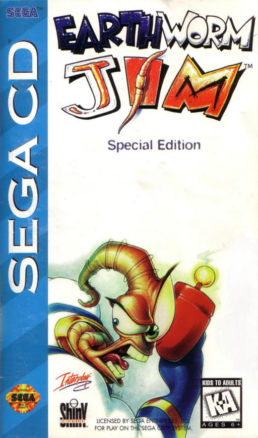 Earthworm Jim - Special Edition (USA) Sega CD Game Cover